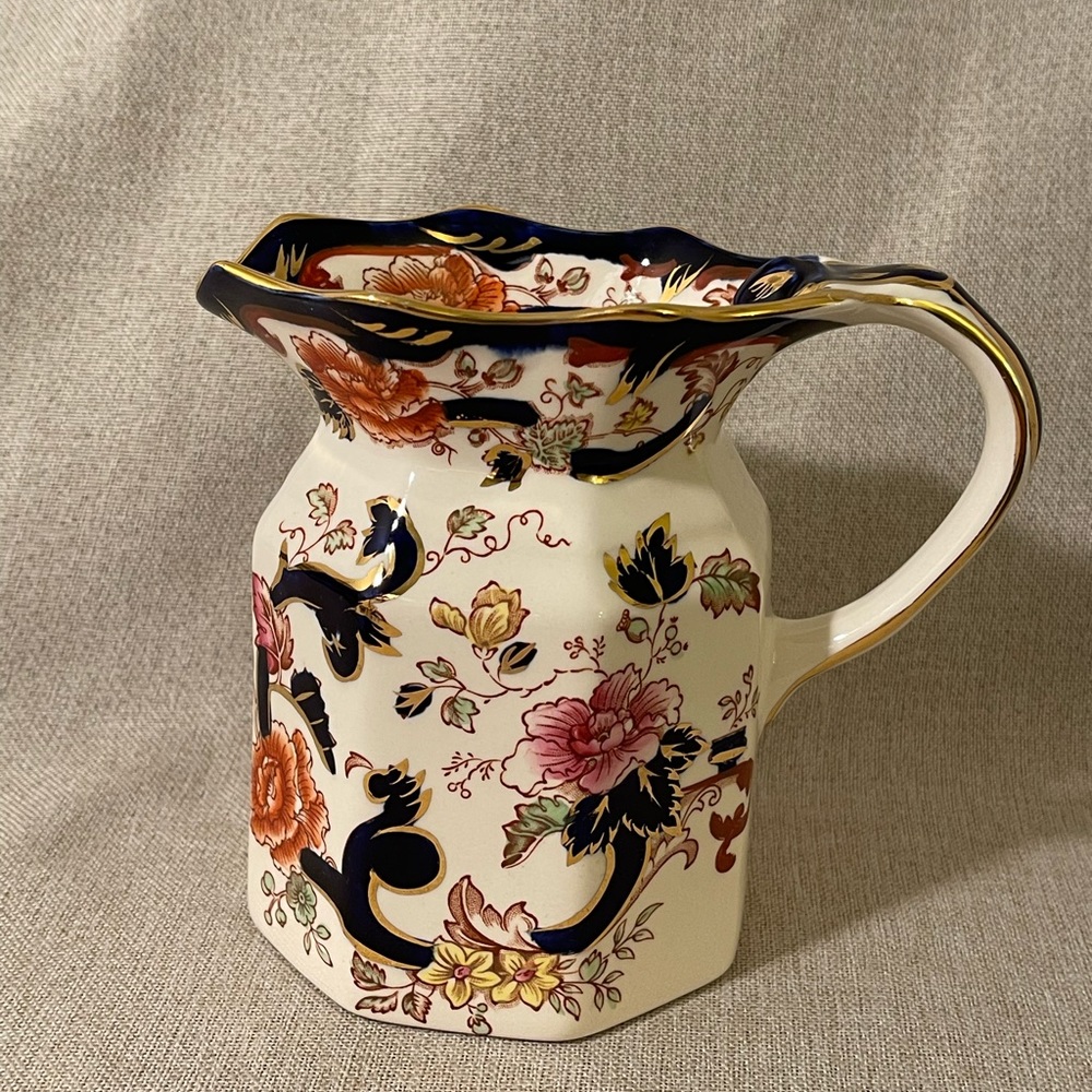 Mason's Patent  Mandalay ironstone pitcher Jug  5 1/2"tall